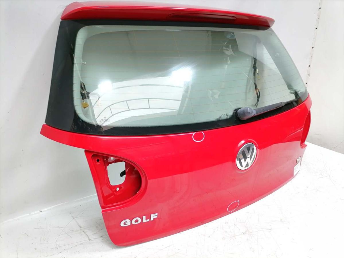 VW Golf V original Heckklappe mit Scheibe LY3D Tornadorot Fließheck BJ04